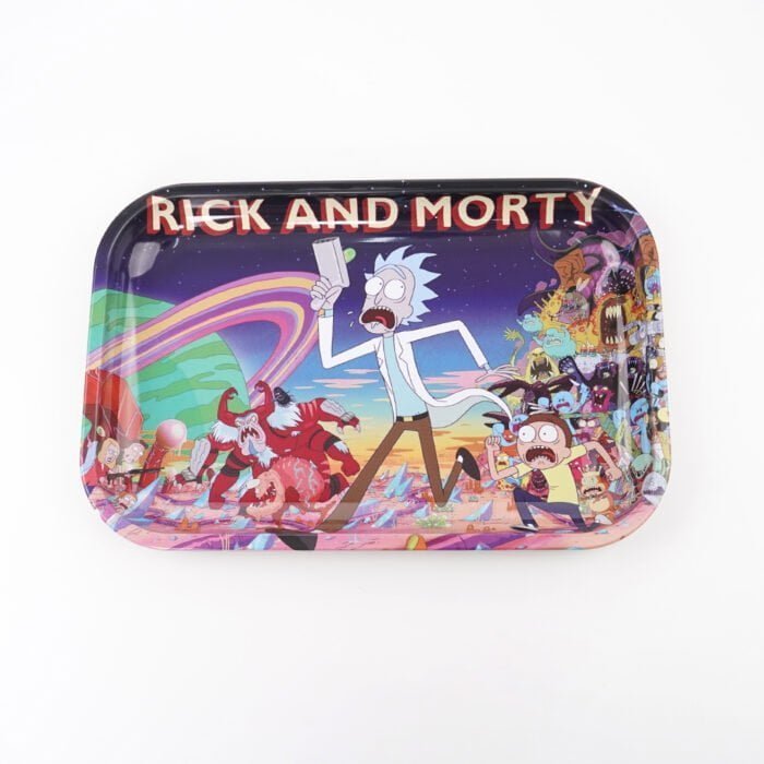 Metal Rick And Morty Rolling Tray