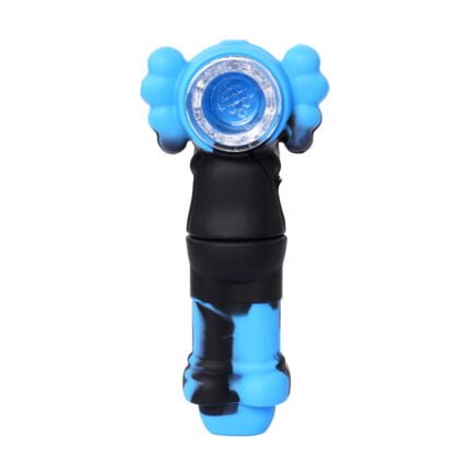 Blue Silicone Hand Pipe