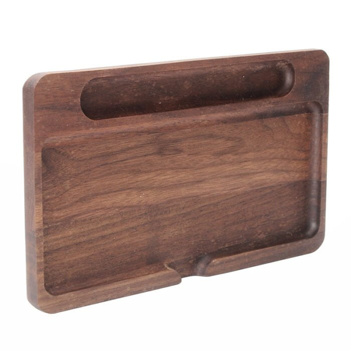 wood cigarette rolling tray box