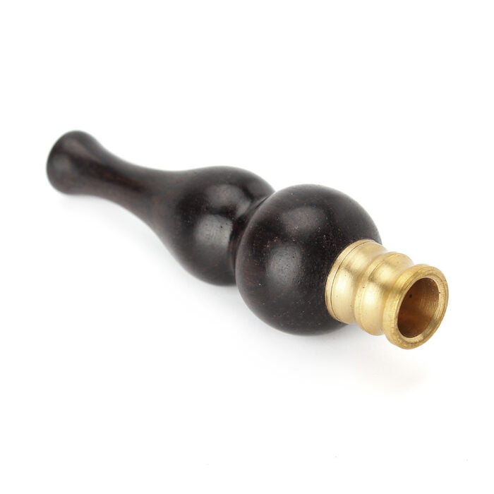 Black Medium Gourd Rod Filter Cigarette Holder