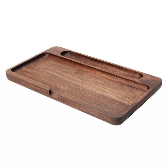 wood cigarette rolling tray box