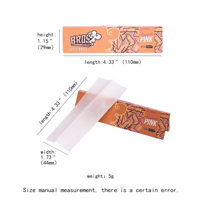 trip transparent rolling papers king size