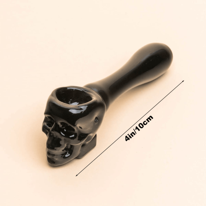 Skull Glass Pipe