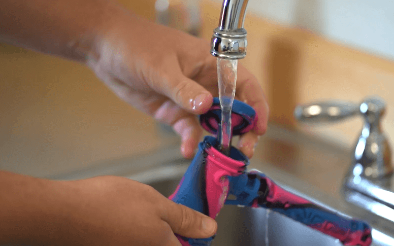 How do you deep clean a silicone bowl?