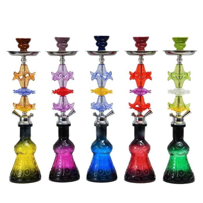 Middle Size Glass Hookah Set Wholesale